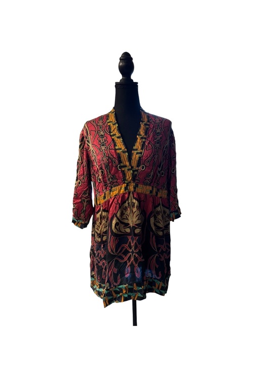 CAbi Tops - Cabi Women's Large Bohemian Style Tunic Top with Pattern